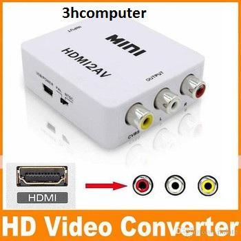 3h computer Hộp chuyển HDMI sang AV HDMI to AV HDMI ra AV - có chip convert từ digital ra analog