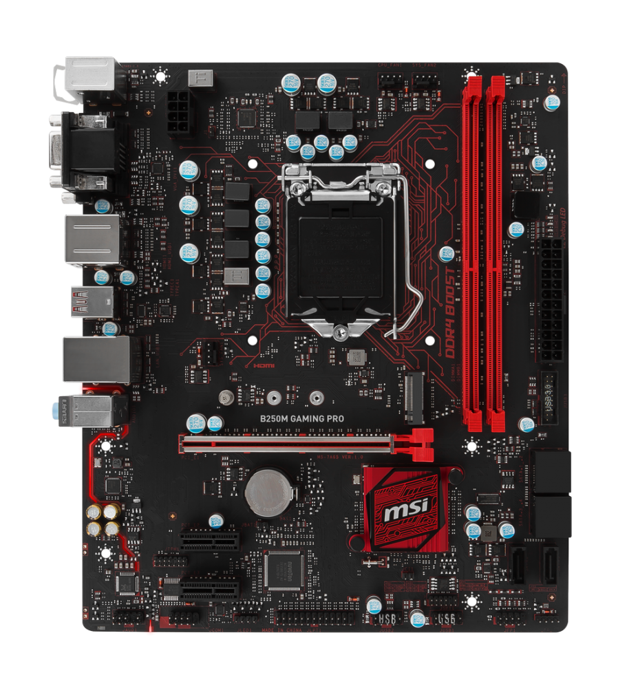 Main MSI B250M Gaming Pro (Intel B250, Socket 1151, m-ATX, 2 khe Ram DDR4) - Đã Qua Sử Dụng