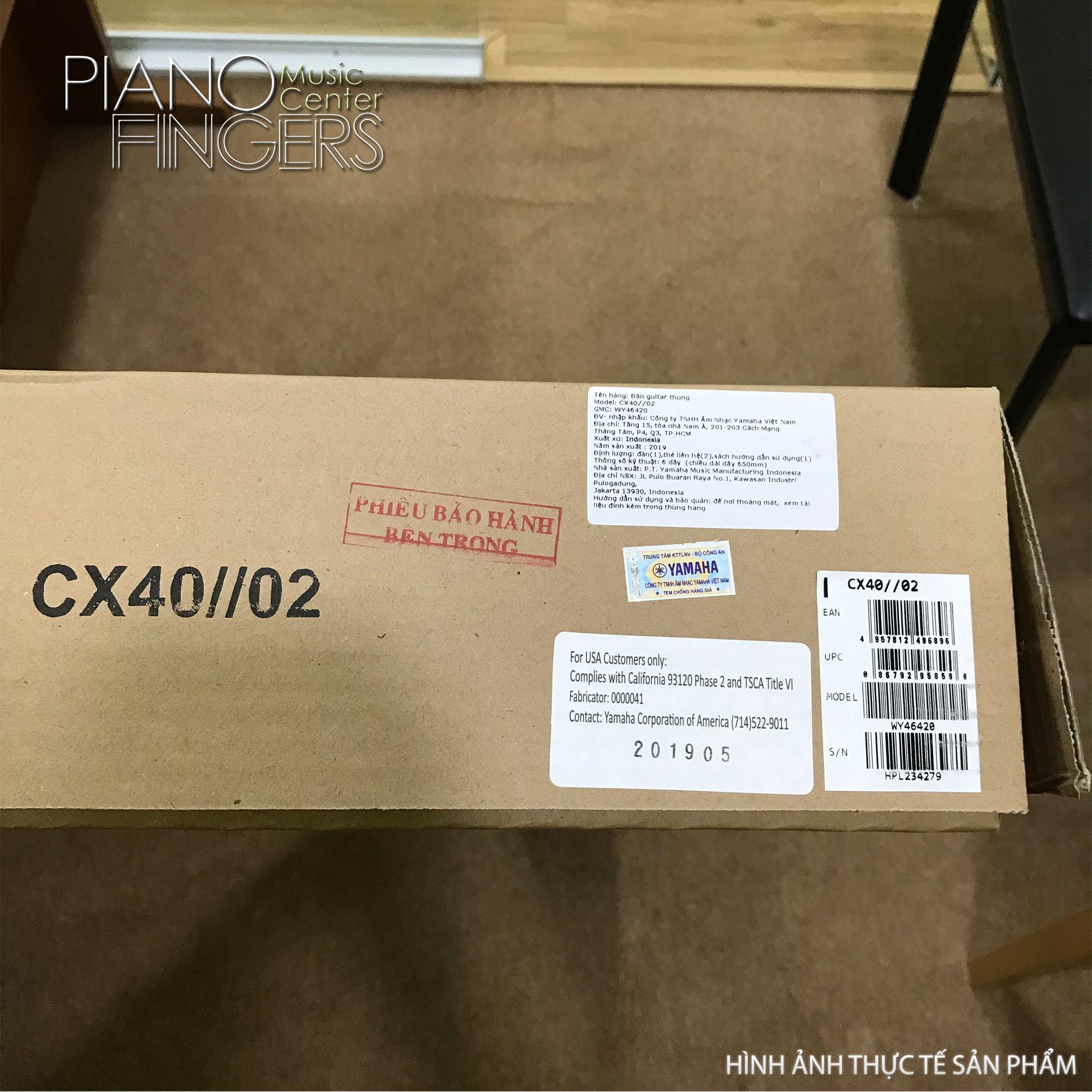 Đàn guitar Classic Yamaha CX40+ Bao đựng