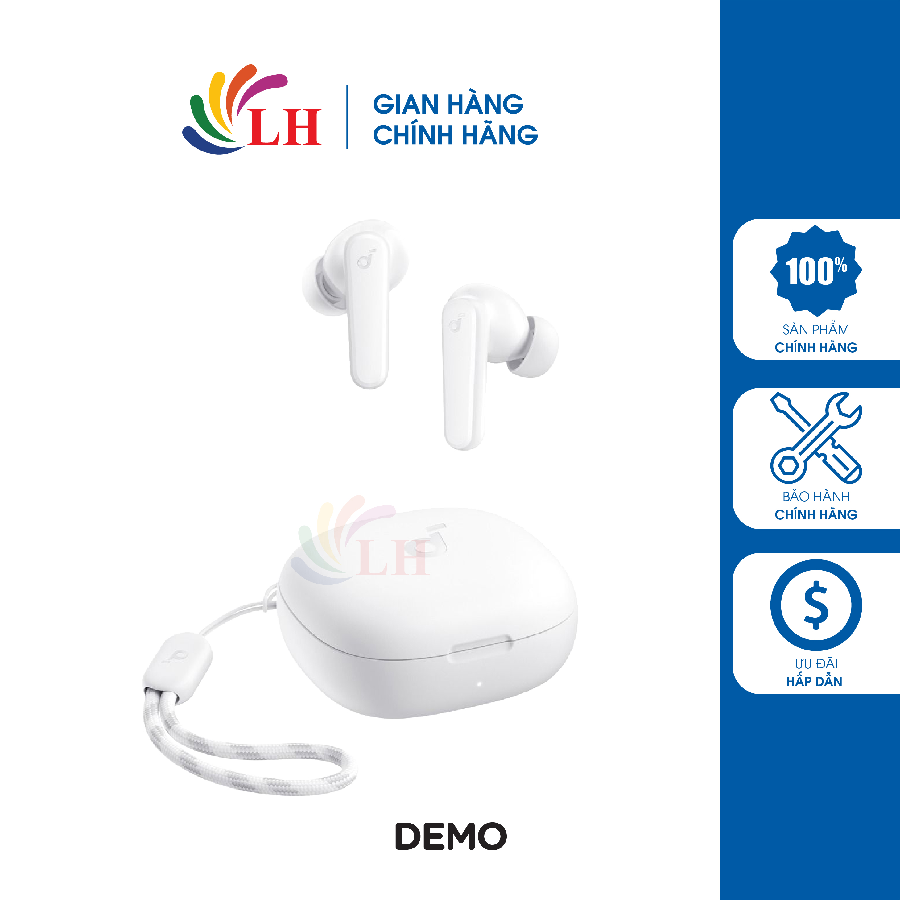 Tai nghe Bluetooth True Wireless Anker Soundcore R50i A3949 - Hàng chính hãng - Thiết kế nhỏ gọn, kháng nước IPX5, Divre 10m mang lại chất lượng tuyệt vời
