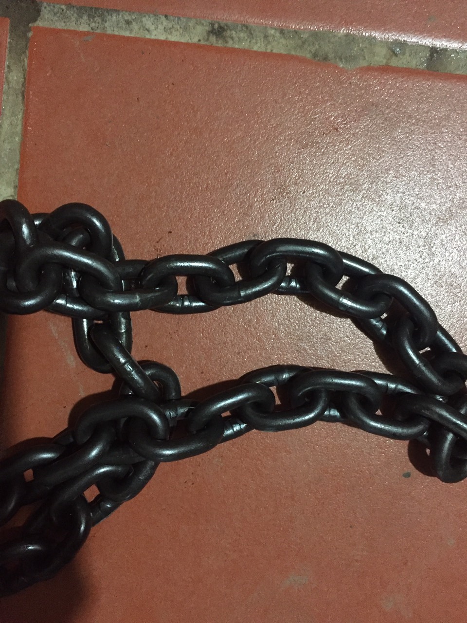 5m Xích đen chịu tải phi 8mm, xích kép xe. xích chịu lực phi 8 giá tốt