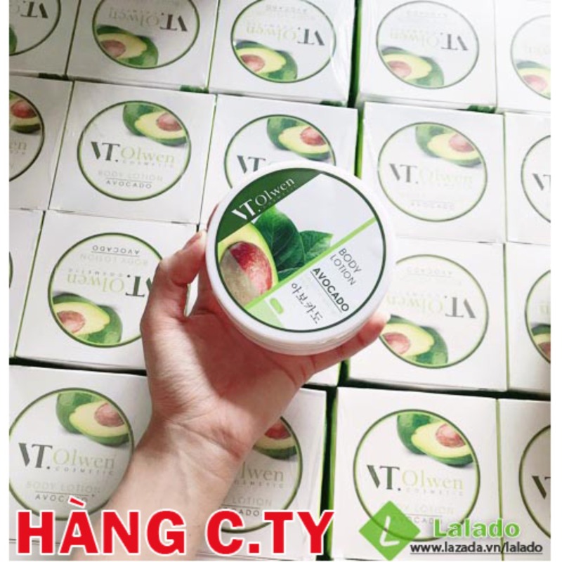 Kem dưỡng trắng da bơ sữa Vt olwen 250gr