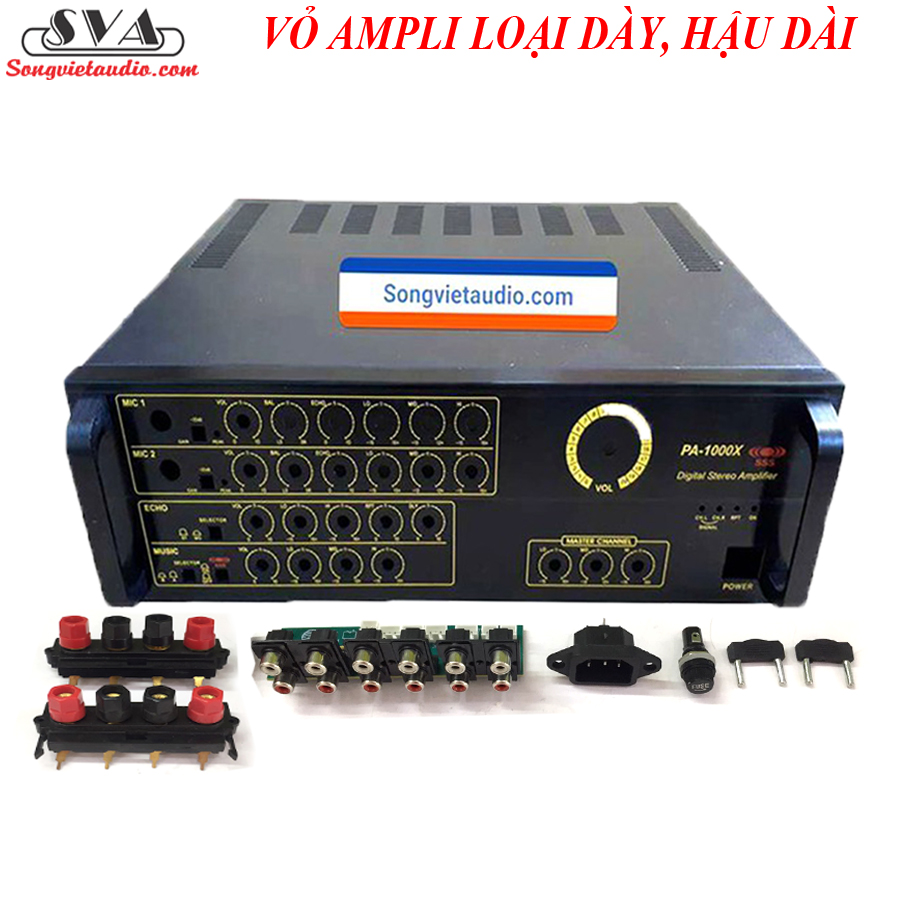 VỎ AMPLI DÀY HẬU 33 cm PA1000X