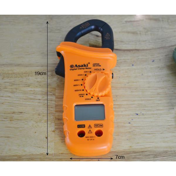 Ampe Kìm Asaki Ak-9186 ( Đồng Hồ Đo Dòng Điện )