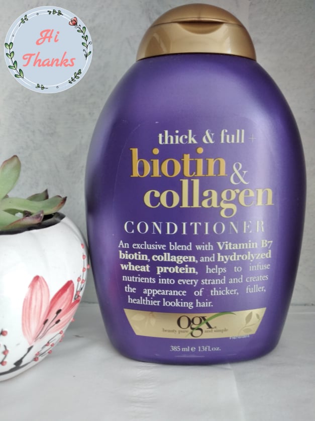 [HCM]Dầu xả Thick & Full Biotin & Collagen OGX 385 ml