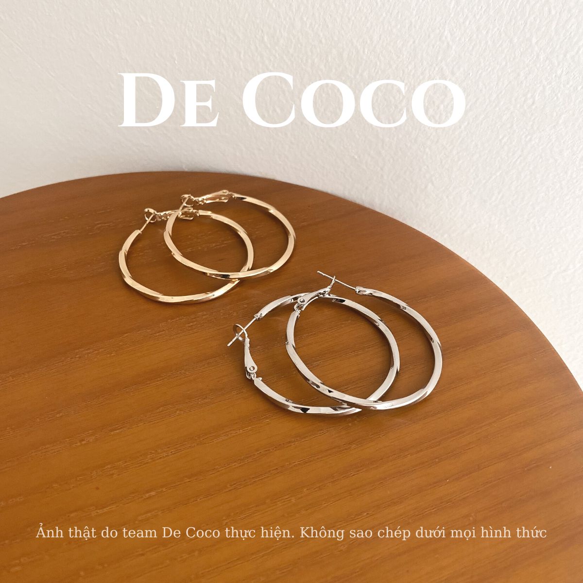 Khuyên tai vòng tròn De Coco