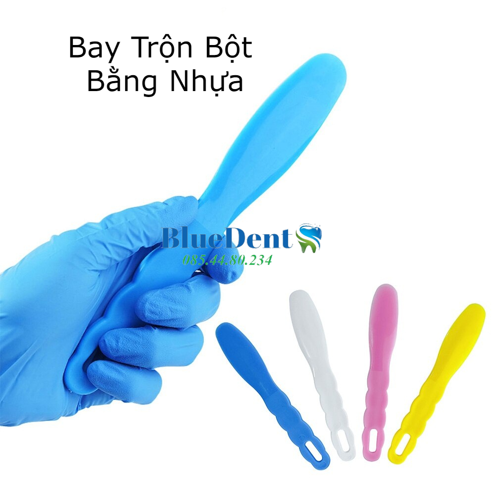 Bay nhựa trộn, đánh bột thạch cao, chất lấy dấu nha khoa