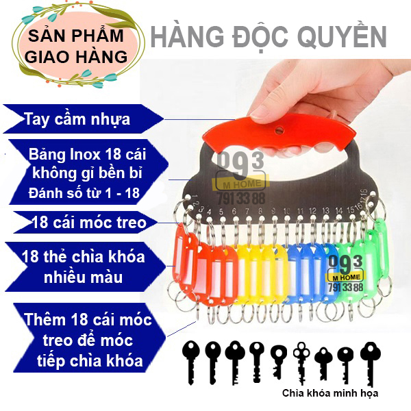 Dụng Cụ Móc Chìa Khóa Ví Cầm Tay Treo Móc Khóa Mini 18 cái 28 cái Móc Treo Chìa Khóa Móc Khóa