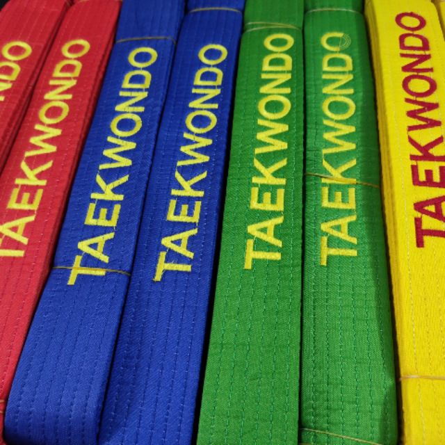 ĐAI THÊU TAEKWONDO CÁC MÀU