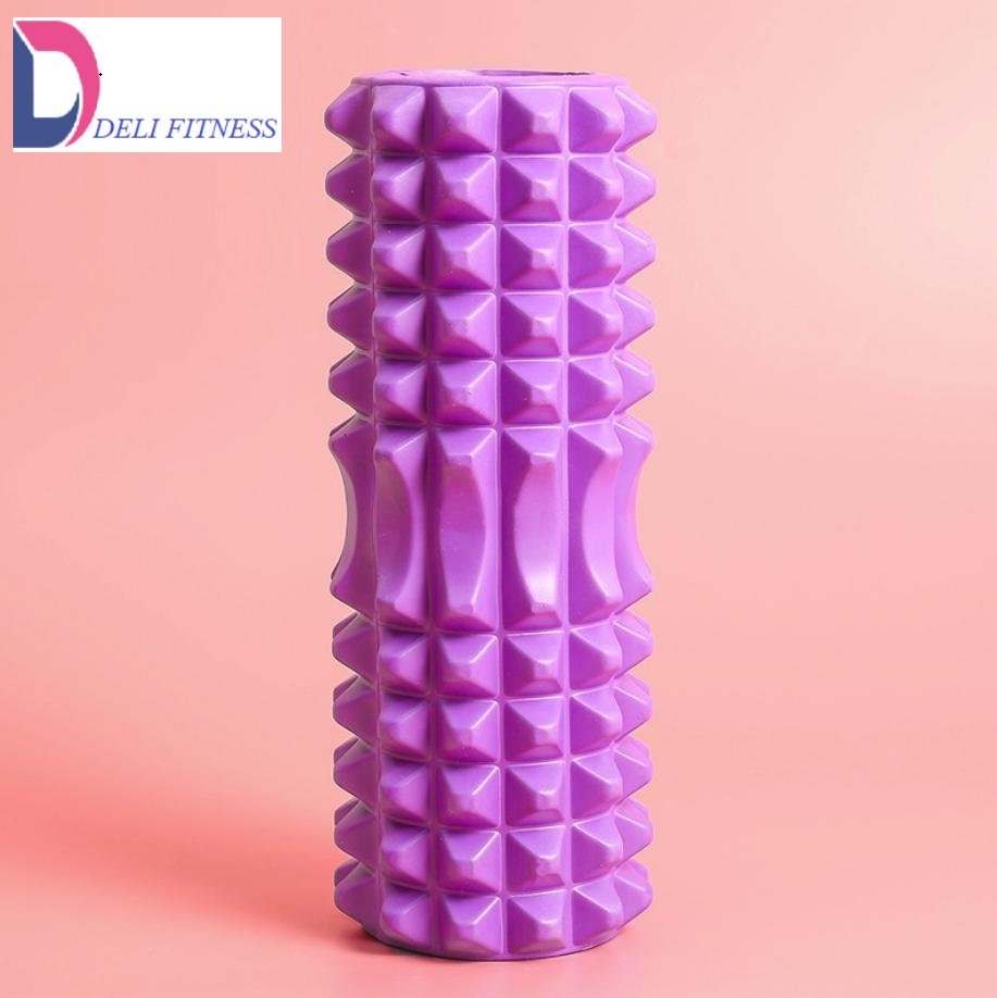 Con Lăn Foam Roller Massage gai 33cm- Ống Lăn Dãn Cơ Tập Gym, Yoga, Thể Hình