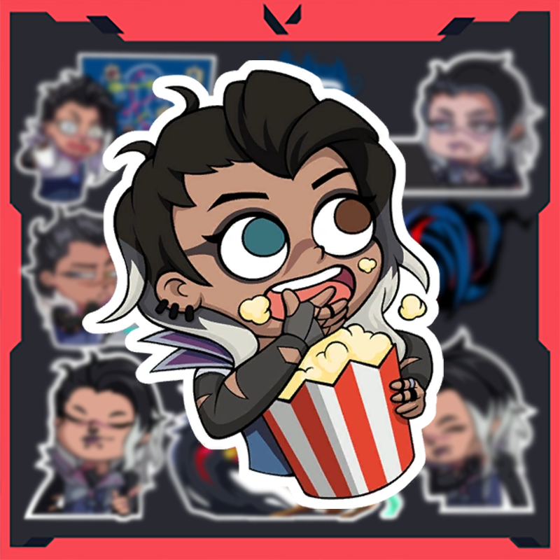 Sticker Valorant - Hình dán Agent Fade (set 9 hình)