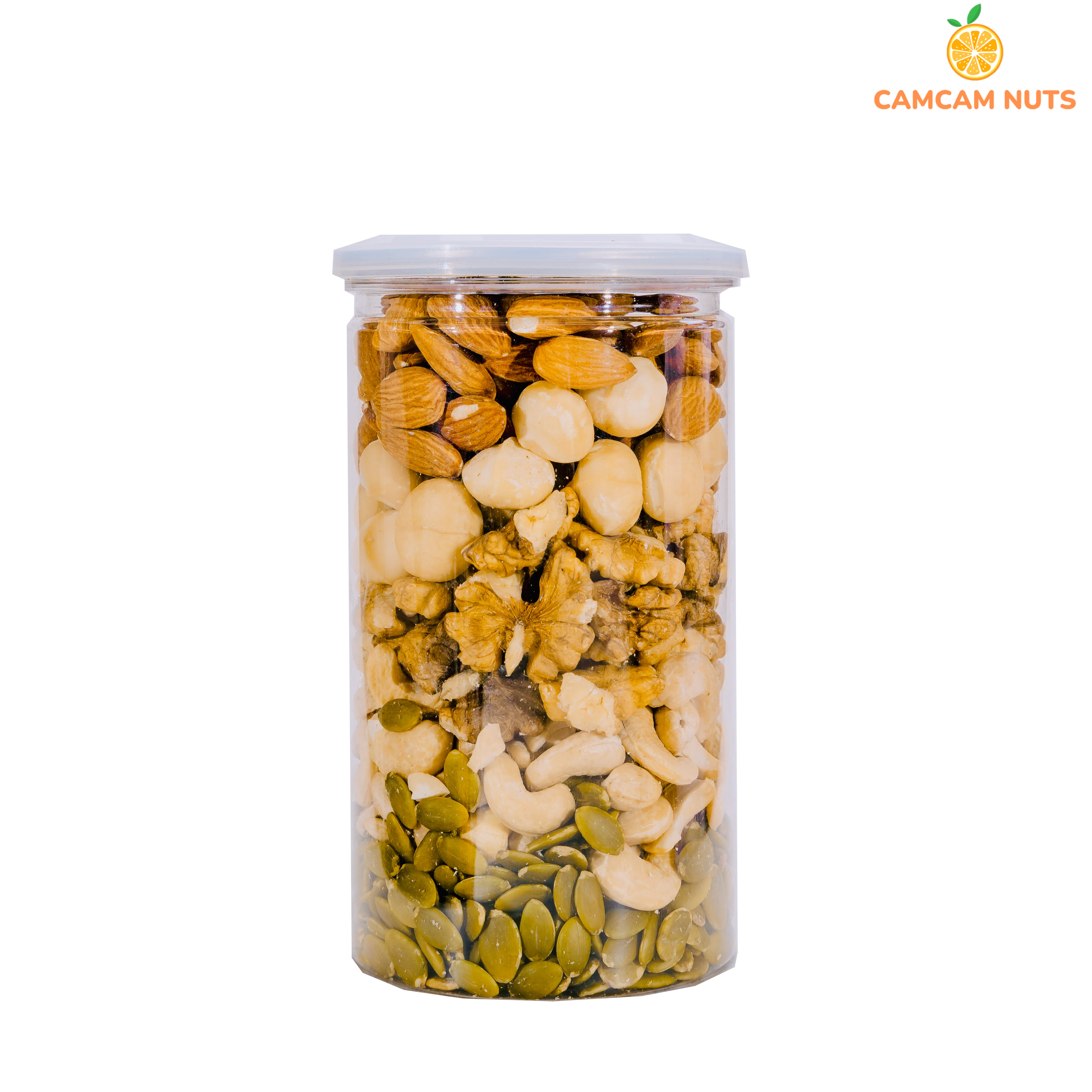 Hạt Dinh Dưỡng Mix 5 Siêu Hạt (Óc Chó Vàng, điều, macca, hạnh nhân, bí xanh)- 500GRAM