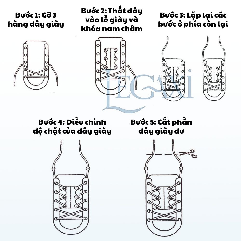Khóa Giày Nam Châm Buộc Giày Tiện Lợi Legaxi