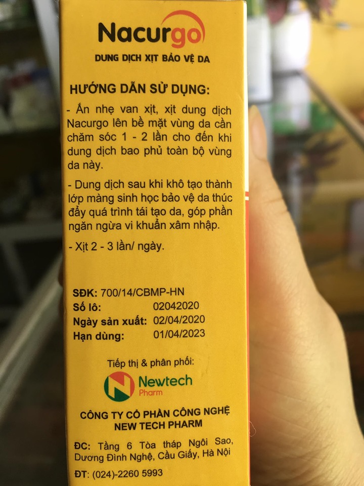 NACURGO XỊT VẾT THƯƠNG 100 LẦN XỊT