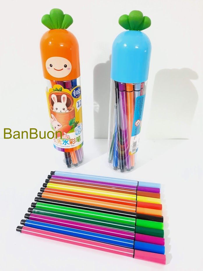 [ Giá rẻ ] Bút lông mầu 12 mầu/ hộp