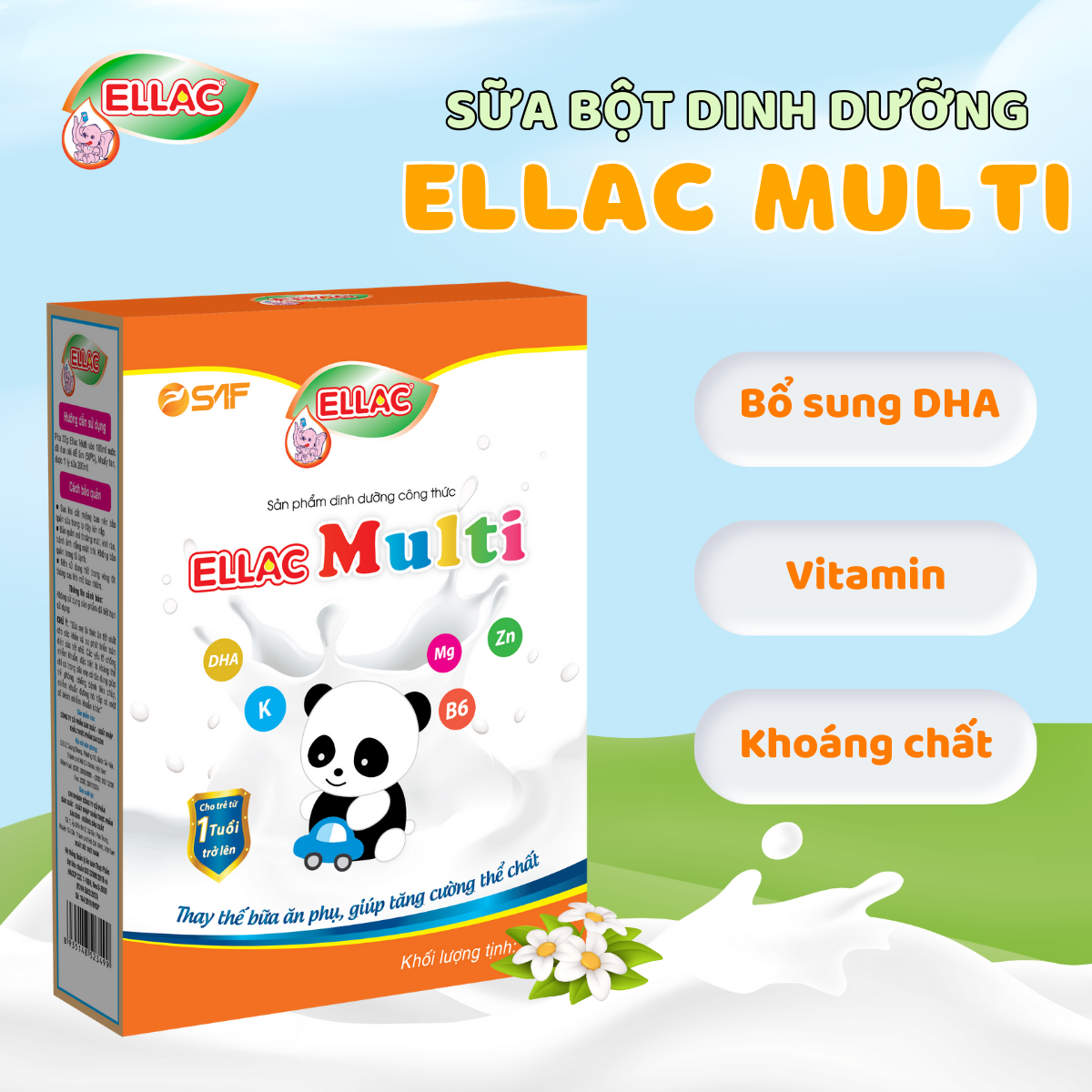 SỮA BỘT DINH DƯỠNG ELLAC MULTI 400G