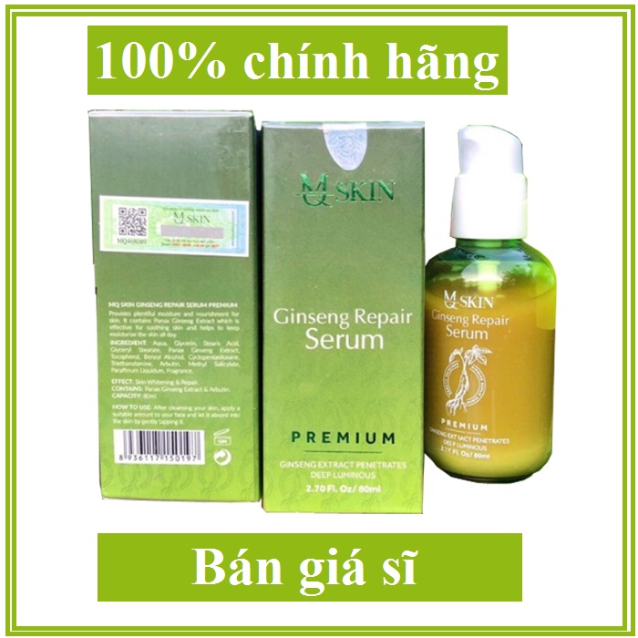 Tinh chất tái tạo da serum thay da nhân sâm MQSKIN cao cấp không sưng phục hồi da hư tổn