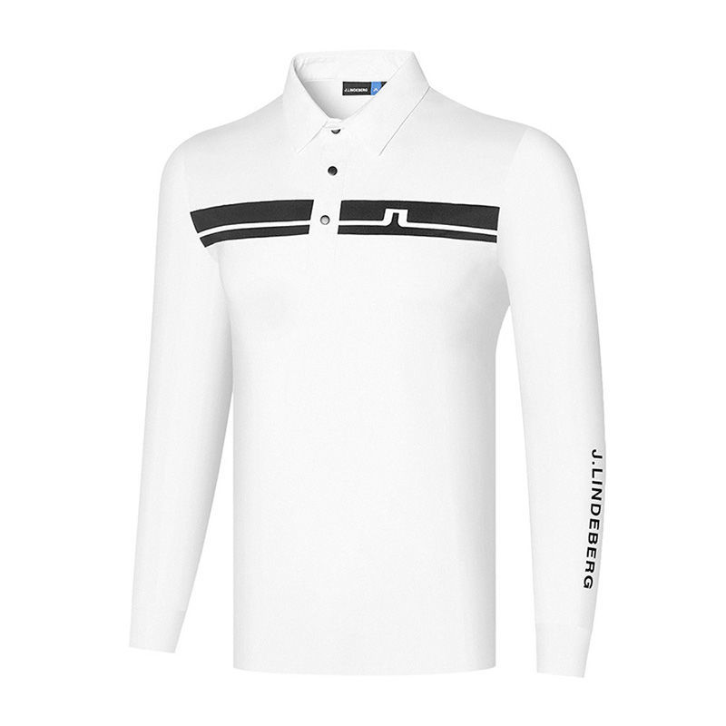 J.lindeberg golf nam dài tay thể thao t áo thun nhanh khô thoáng khí polo áo cổ bẻ áo sơ mi