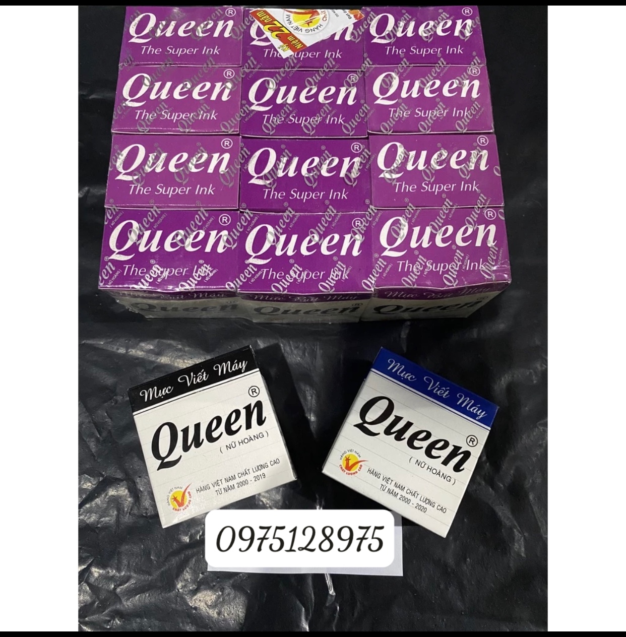 Mực queen viết đẹp cho bút máy các màu