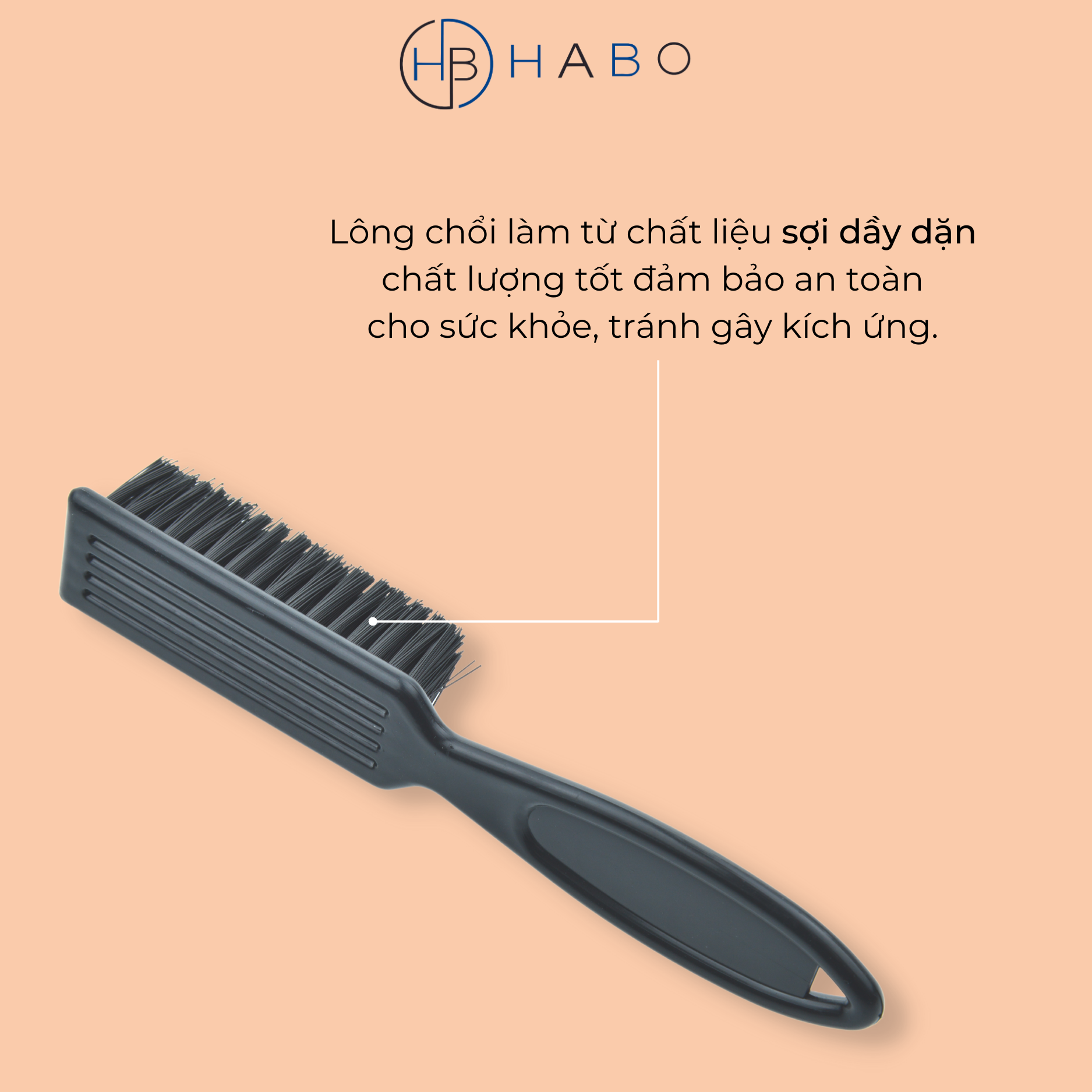 Lược phủi tóc, cọ phủi tóc, chổi phủi tóc chuyên Fade cho thợ tóc, barber shop