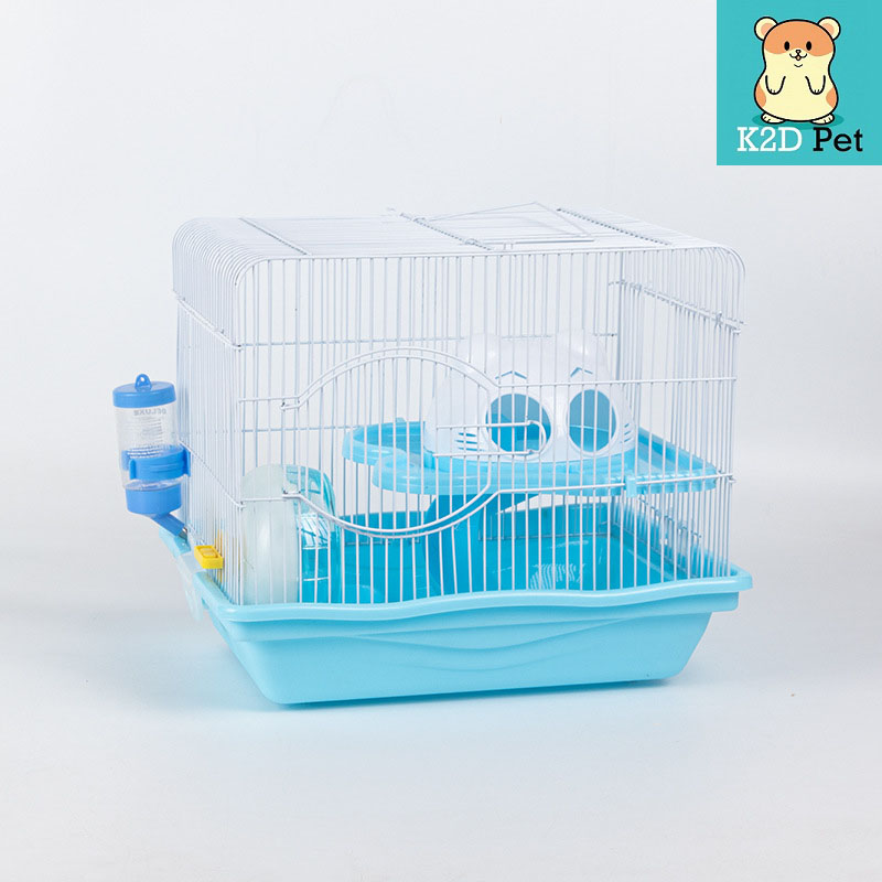 Lồng hamster nhà mèo 2 tầng full đồ