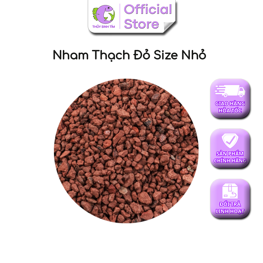 Đá nham thạch đỏ size nhỏ (1kg)