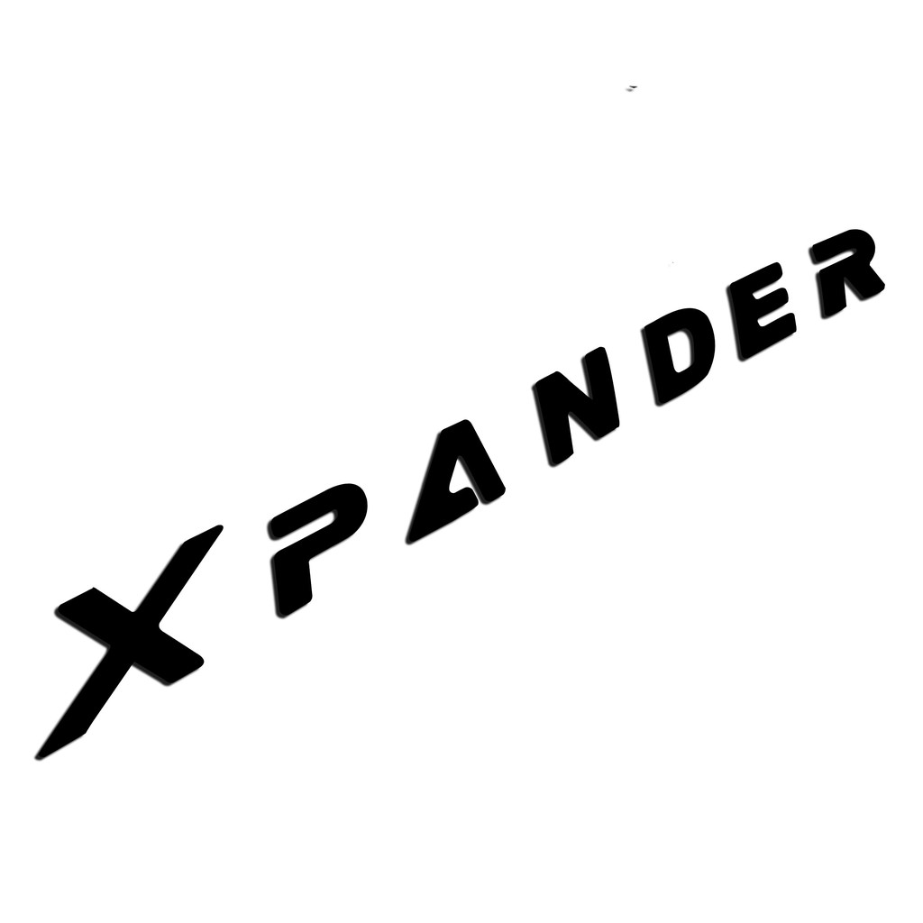 Tem Logo Chữ Nổi Xpander Dán Đuôi Xe Ô To (Màu đỏ)
