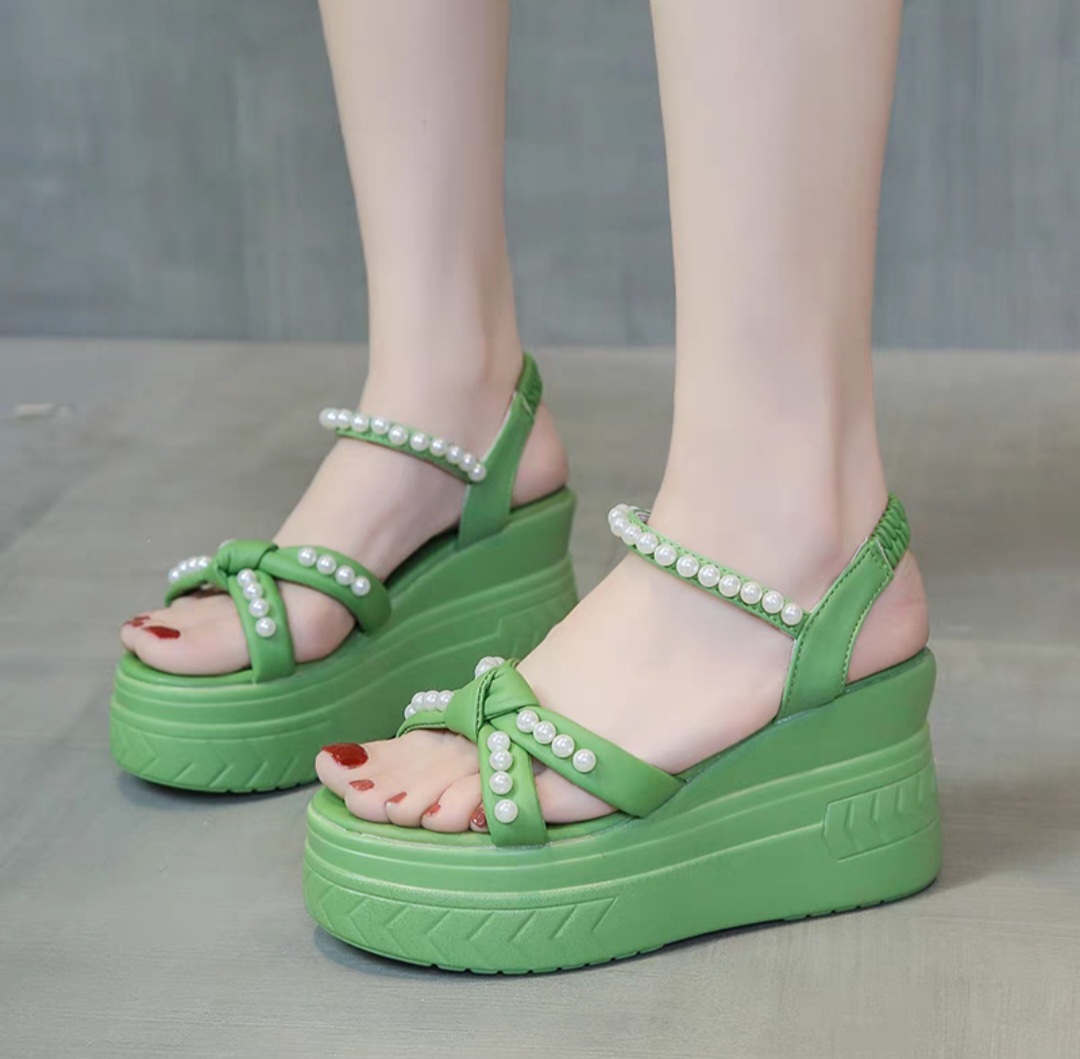 Sandal đế xuồng dây ngọc 9p