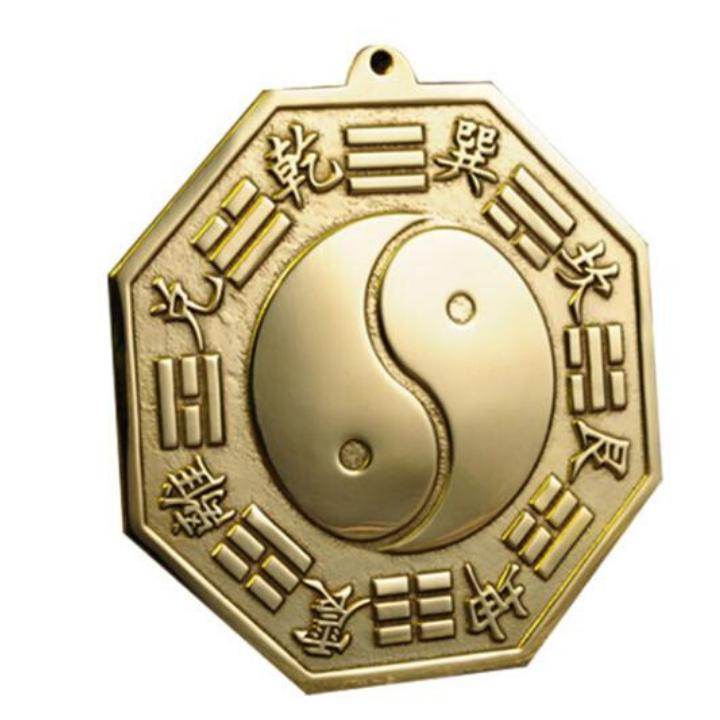 Pure copper feng shui mirror