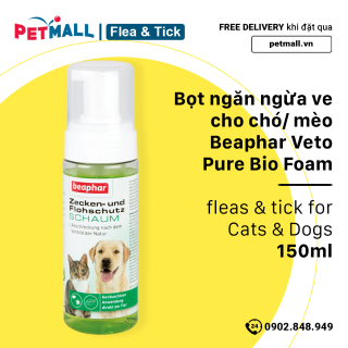 Bọt ngăn ngừa ve cho chó mèo Beaphar Veto Pure Bio Foam 150ml thumbnail