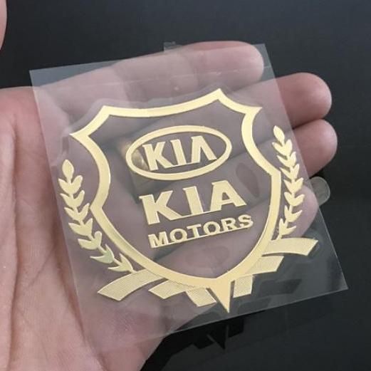 [HCM]Bộ 2 logo decal nổi các hãng xe ô tô (KIA)