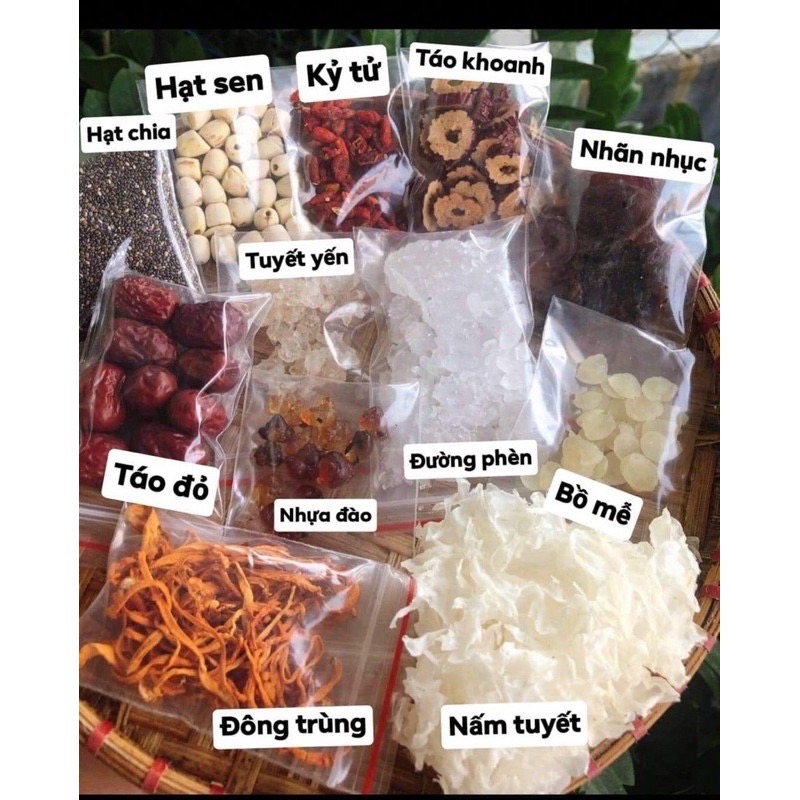 Chè dưỡng nhan set 12vị 400g