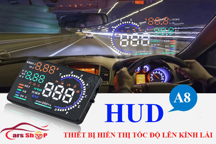 Bộ hiển thị tốc độ trên kính lái HUD A8