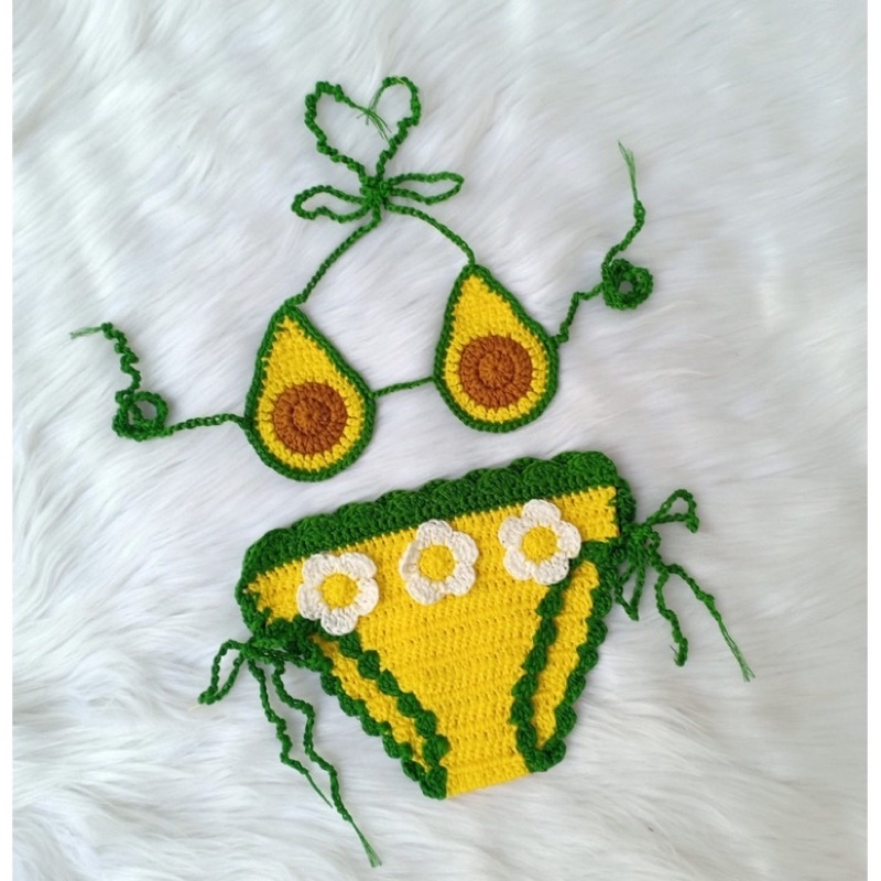 Đồ bơi bikini len cho bé 🌸