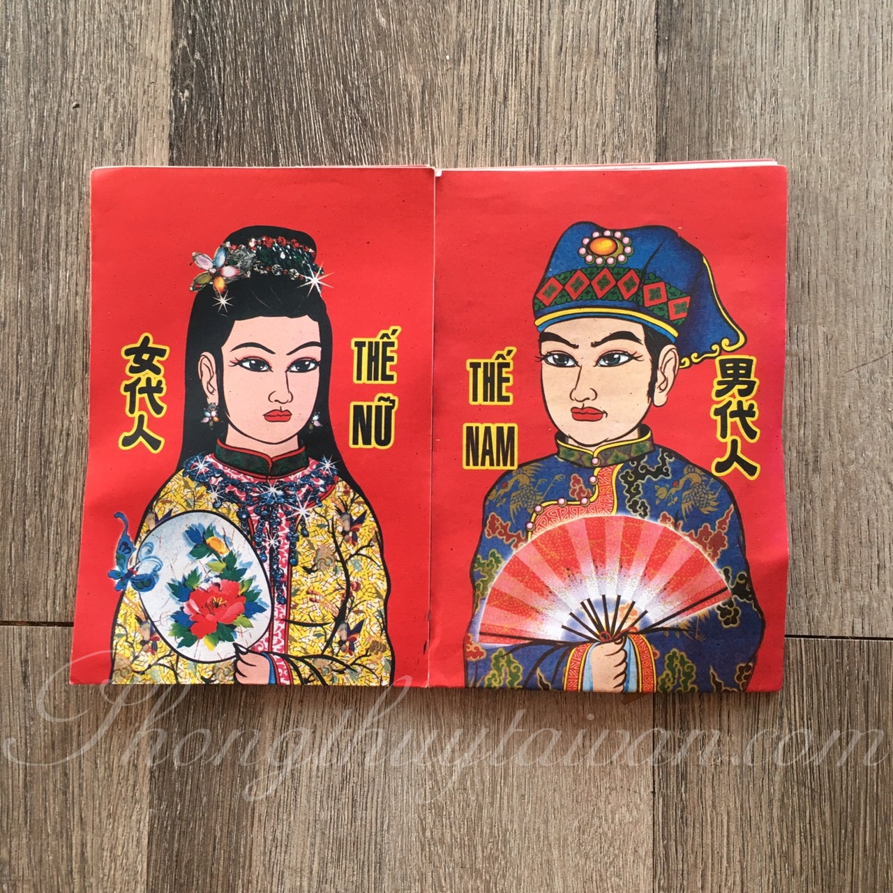 Giấy cúng thế thân  nam,nữ( 5tờ/sấp)