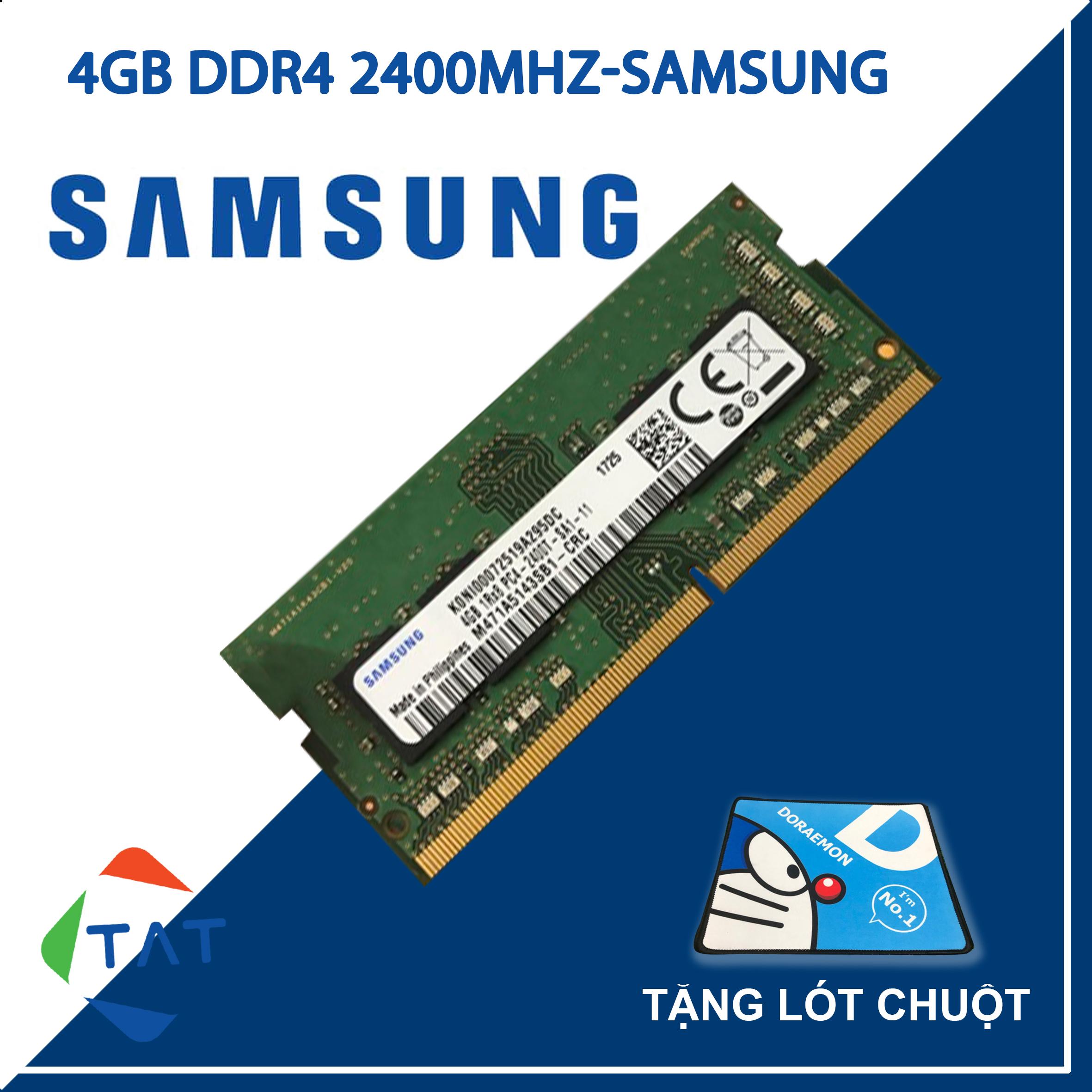 RAM DDR4 4GB Samsung Bus 2400MHz 1.2V PC4-2400 Dùng Cho Máy Tính Xách Tay Laptop