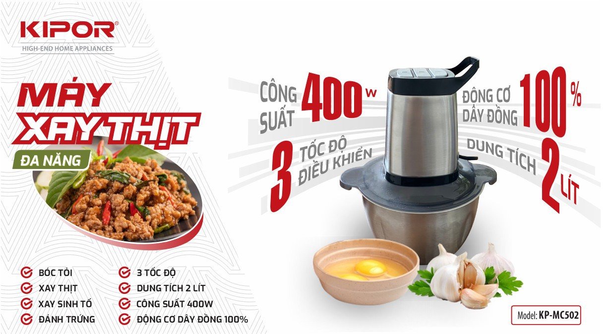 Máy xay thịt đa năng Kipor KP-502