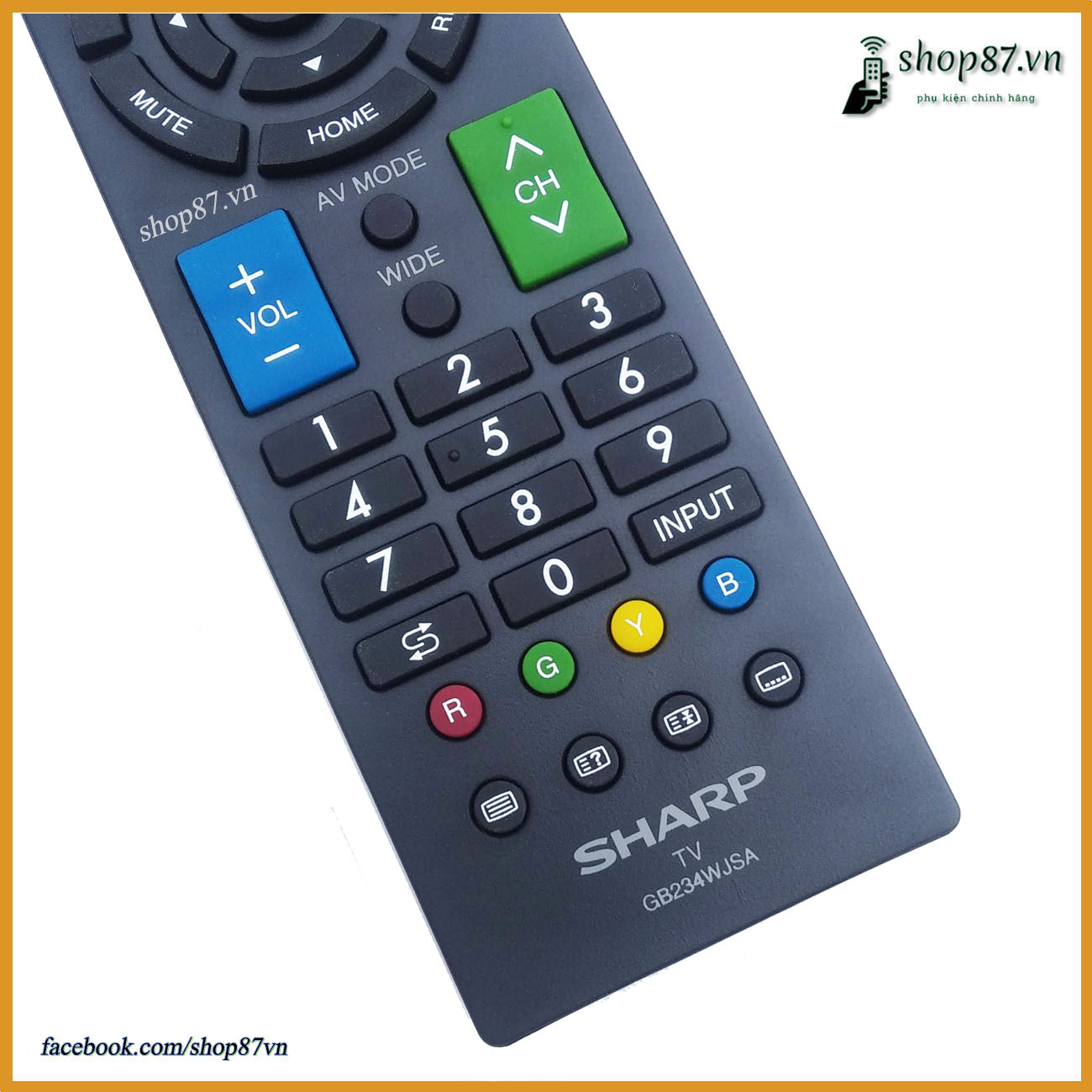 Remote điều khiển tv Sharp chính hãng