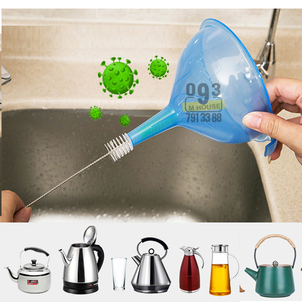 Combo 4 Cọ Rửa chai lọ miệng nhỏ Cọ Rửa Bình Trà Bình Nước