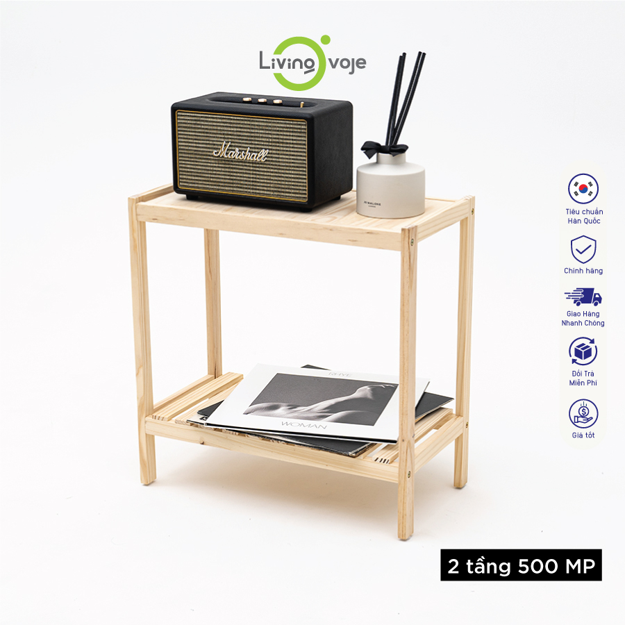 [Kệ gỗ 2 tầng / 3 tầng - Loại 500 / 500MP] Kệ gỗ để giày để đồ đa năng
