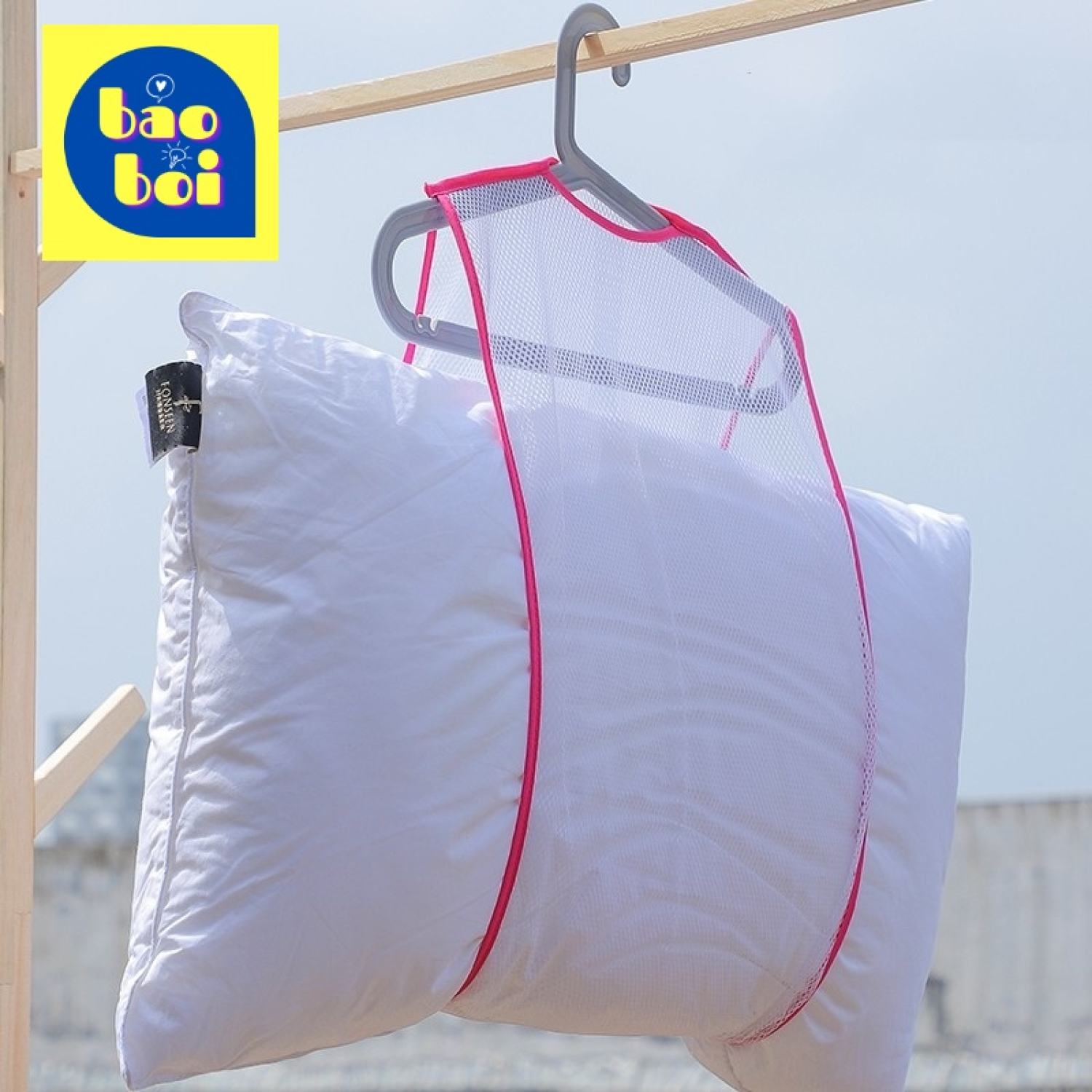 Túi Lưới Phơi Gối, Gấu Bông Đa Năng