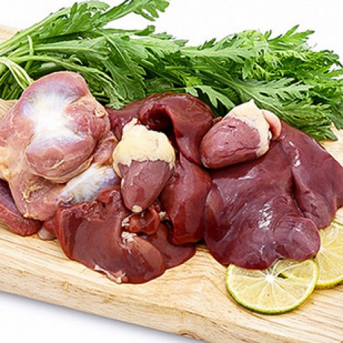 HCM - Bộ lòng gà sạch (Tim + gan + mề) 500gr