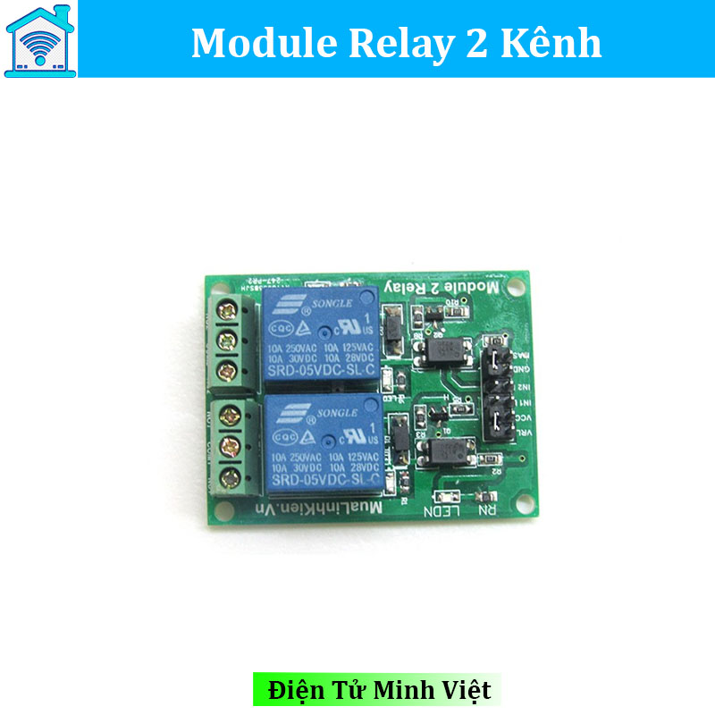 Modul Relay 5v 2 Kênh CÓ CÁCH LY QUANG