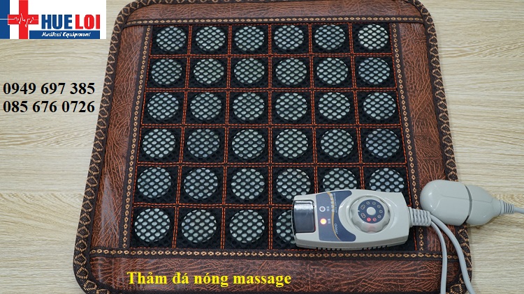 Thảm đá nóng massage điều trị đau lưng