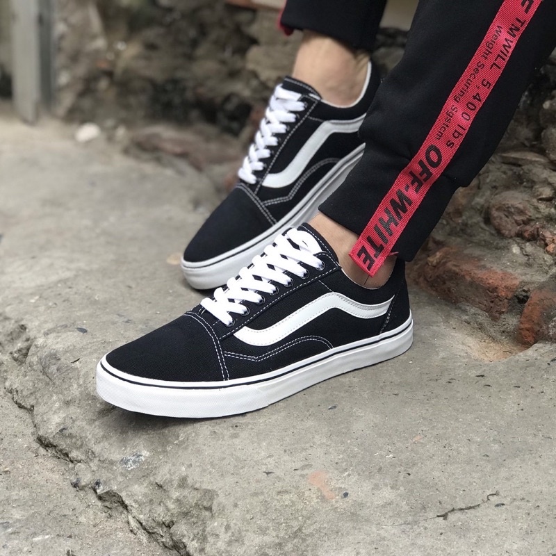 💯💥GIÁ SIÊU RẺ 💥 ❤️ Giày Van Nam,Nữ Đen-Đỏ Đủ Size Từ 35-43