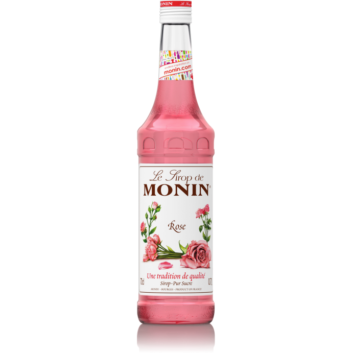 Syrup Monin chai thủy tinh hương hoa hồng (Rose) Chai 700ml - siro monin hoa hồng, syrup, si rô, siro - Gia store