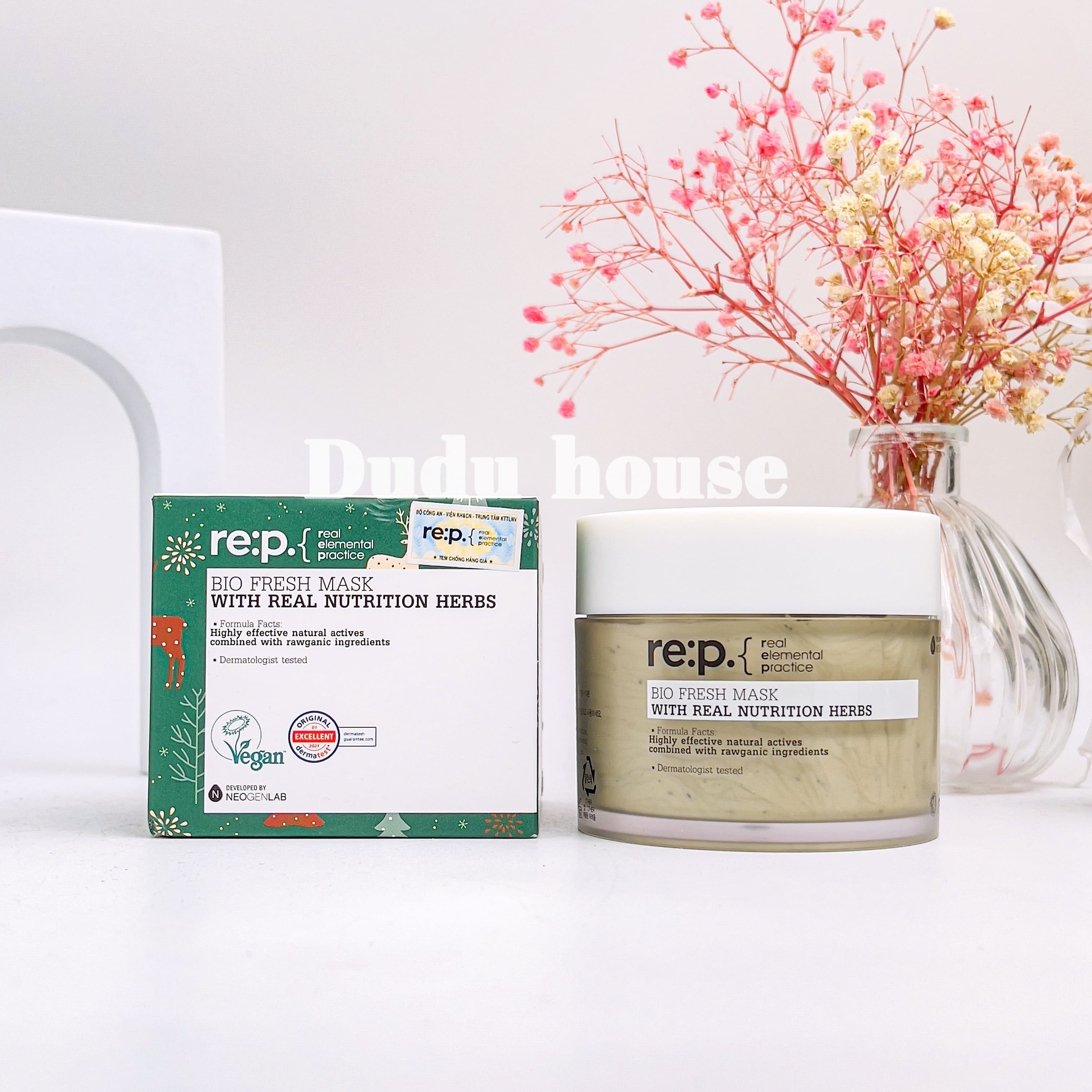 Mặt nạ đất sét hương thảo Re:p Bio Fresh Mask With Real Nutrition Herbs