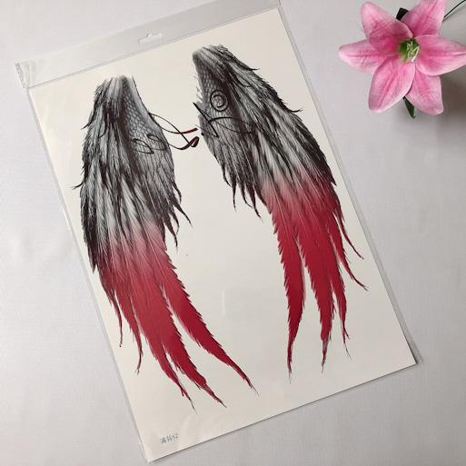 [HCM]Hình xăm dán kín lưng 34x48cm ĐÔI CÁNH THIÊN THẦN (Mua 1 tặng 1)