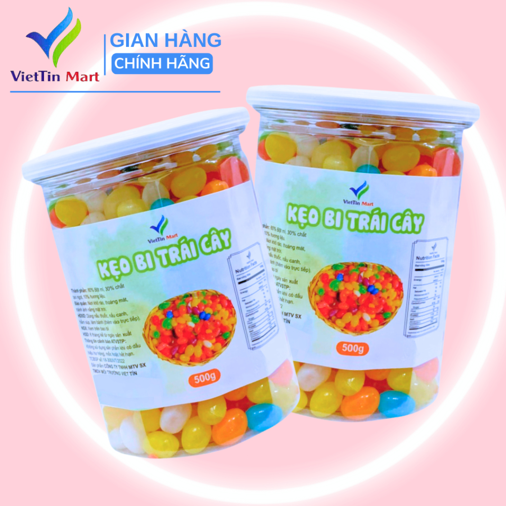 Kẹo Bi Vị Trái Cây ViettinMart 500g