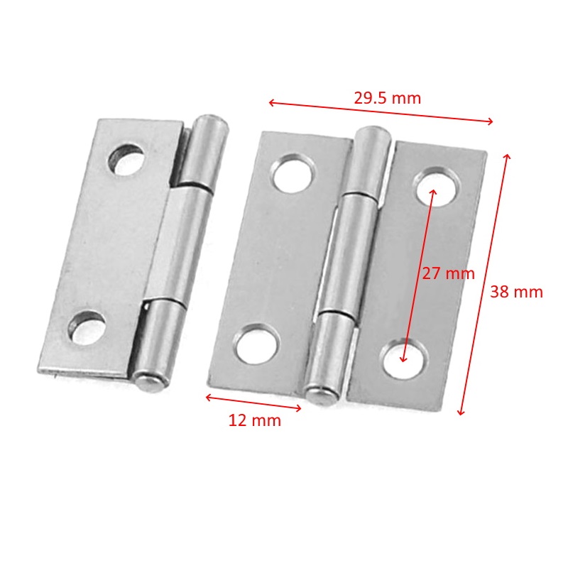 BẢN LỀ LÁ INOX 38MM (5 CẶP)